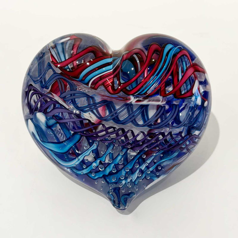 Large Heart 22 - PEtroff Gallery - Glass Art