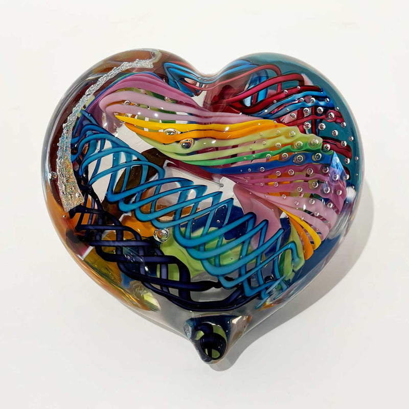 Large Heart 23 - Petroff Gallery - Glass Art