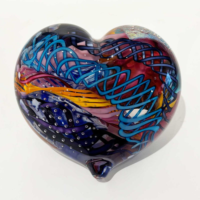 Large Heart 24 - Petroff Gallery - Glass Art