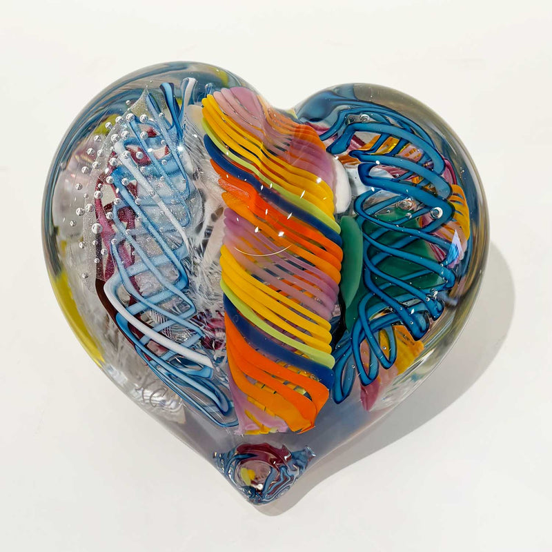 Large Heart 25 - Petroff Gallery - Glass Art
