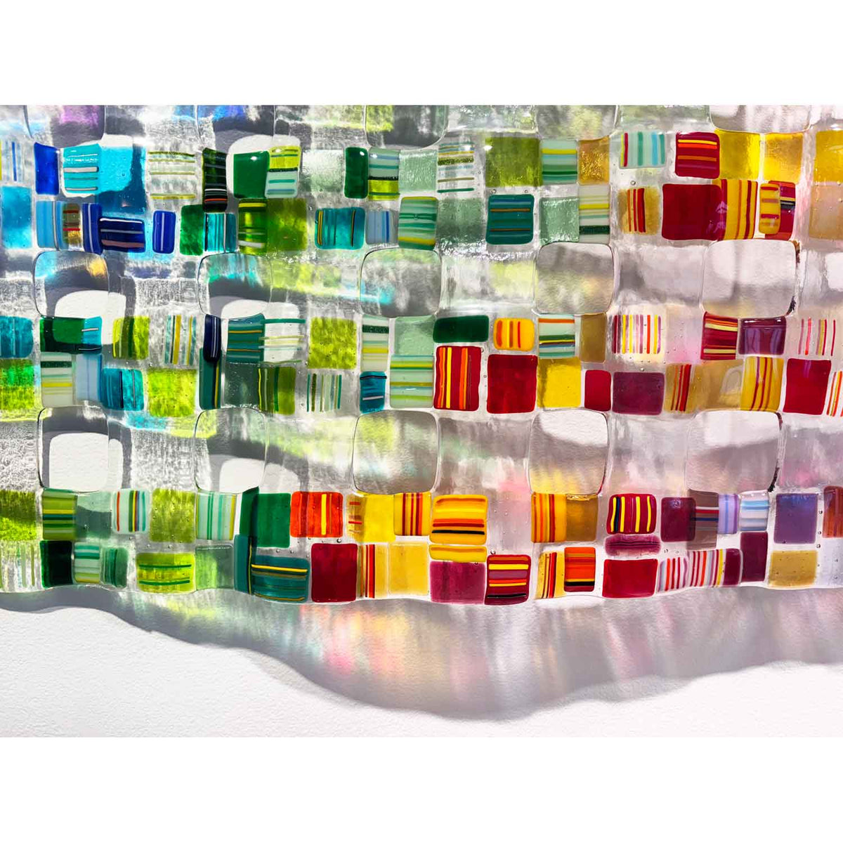 Retro Mesh Multicolour 1.5 26" x 40" - Petroff Gallery - Glass Art