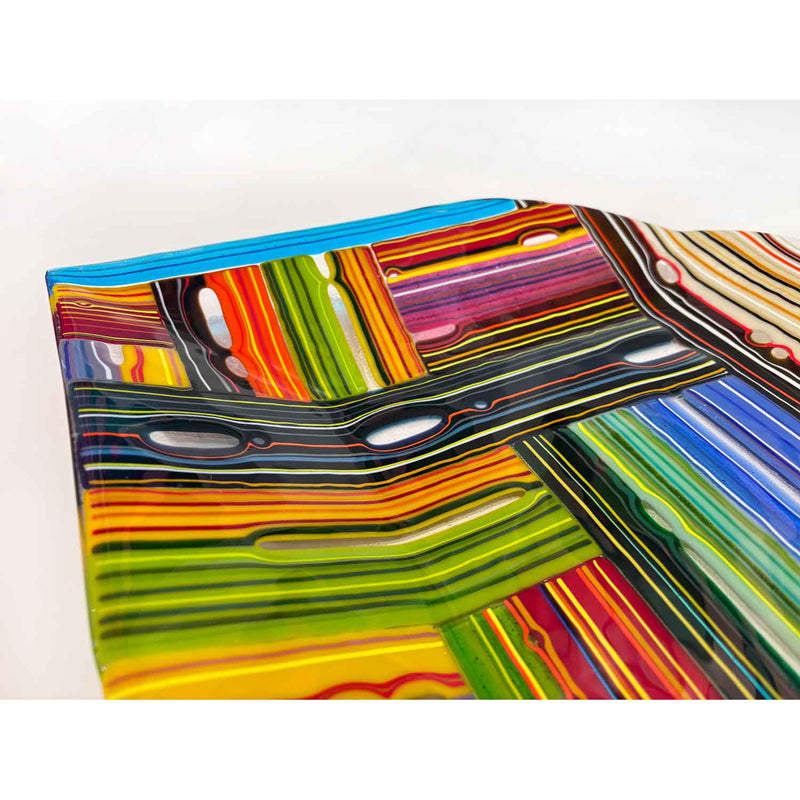 Organic Leaf Bowl - Petroff Gallery - Glass Art