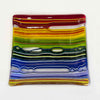 7" Square Plate organic multicolour 1 - Petroff Gallery - Glass art