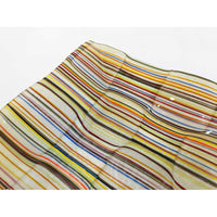 Square Optical Platter Detail View - Petroff Gallery - Glass Art