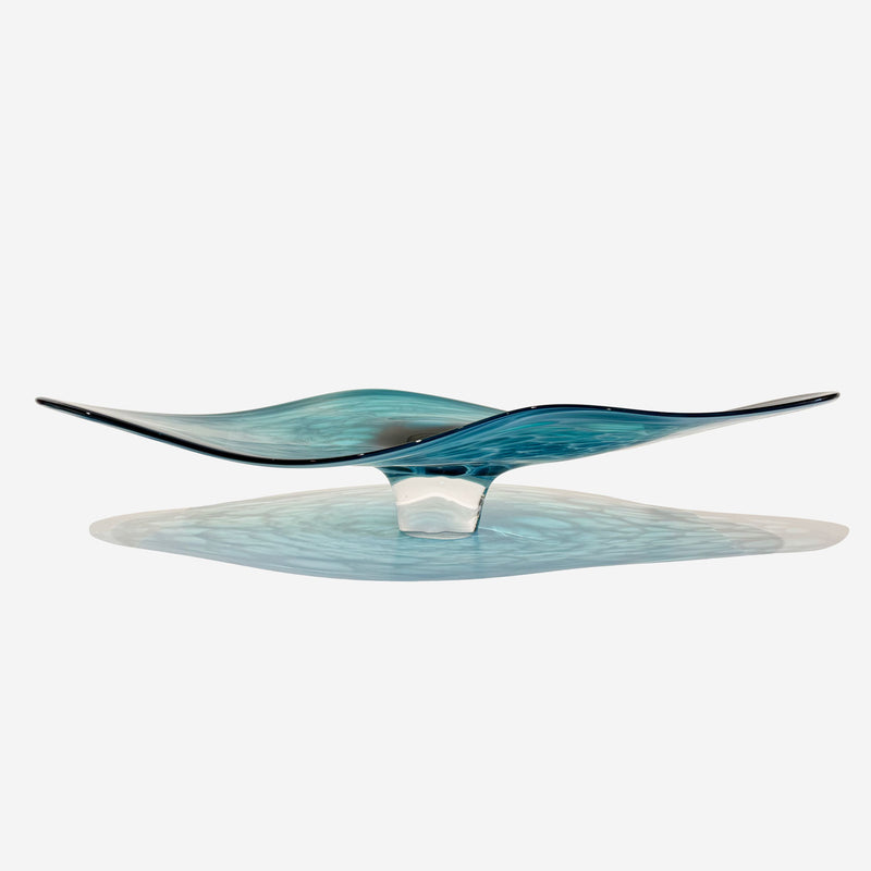 Teal Manta - Petroff Gallery - Glass Art