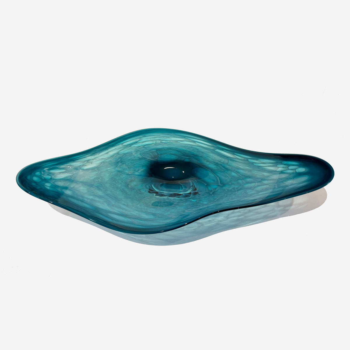 Teal Manta - Petroff Gallery - Glass Art