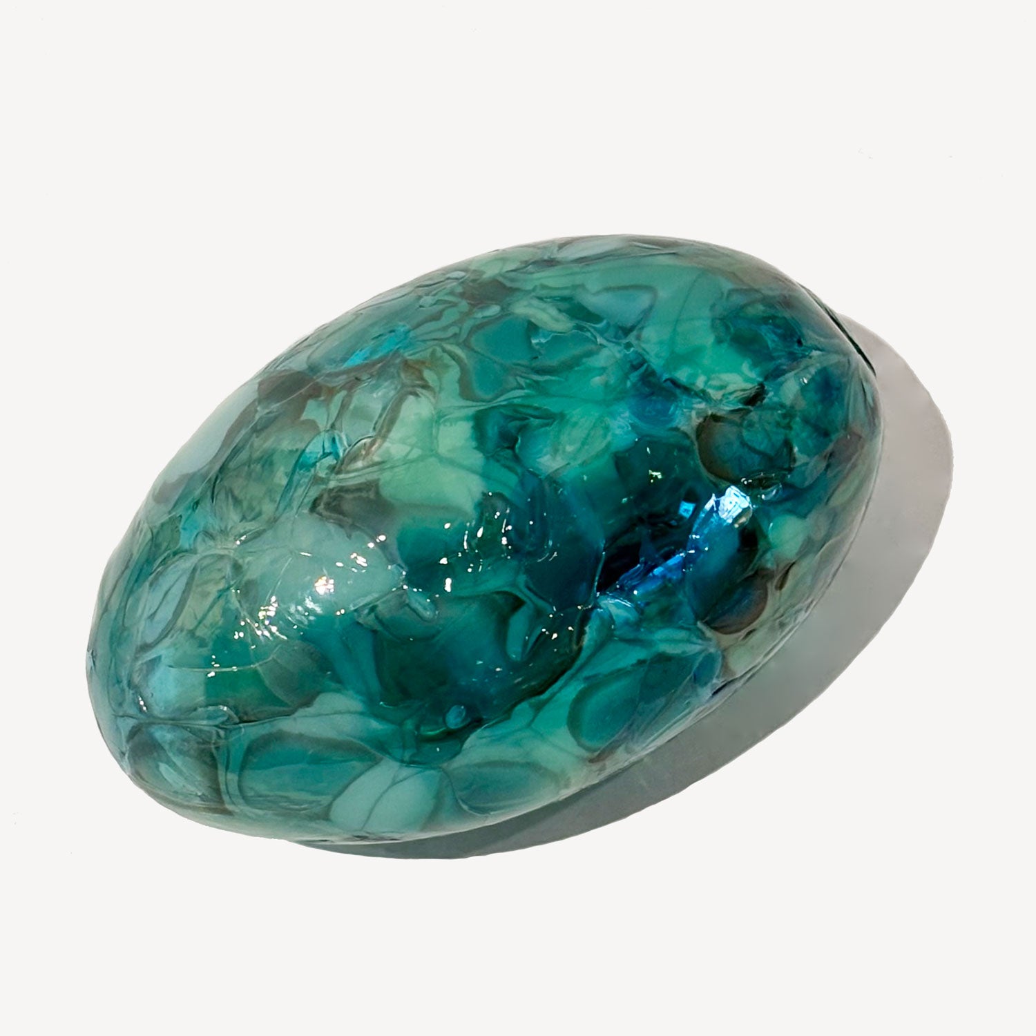 Wedding Glass Teal - Petroff Gallery - Judaica