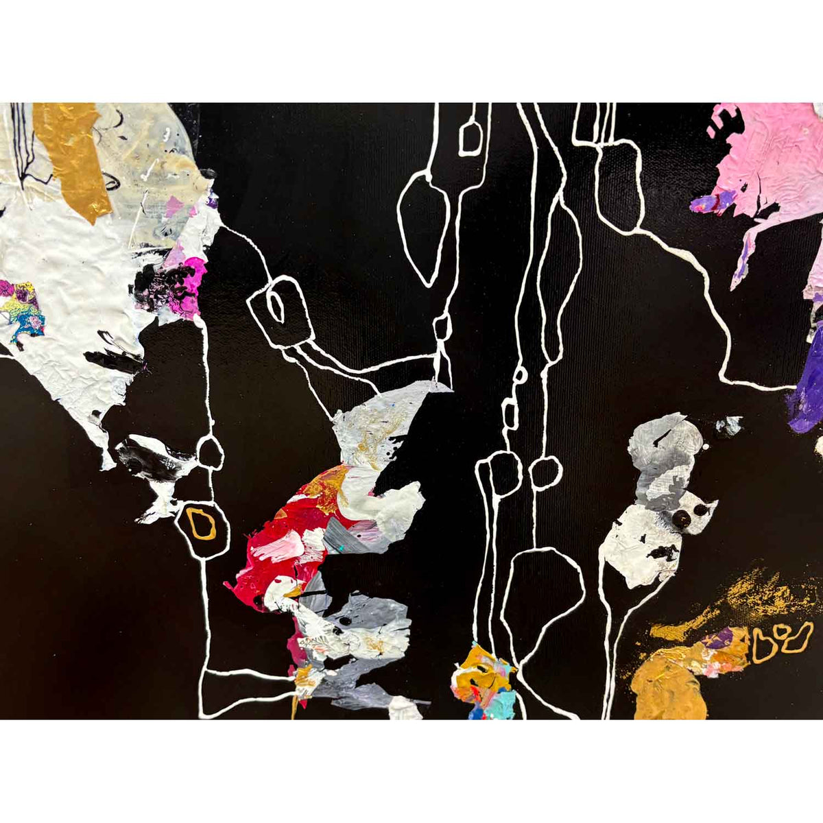 The Unreachable is Reachable 48" x 72" detail - Petroff Gallery