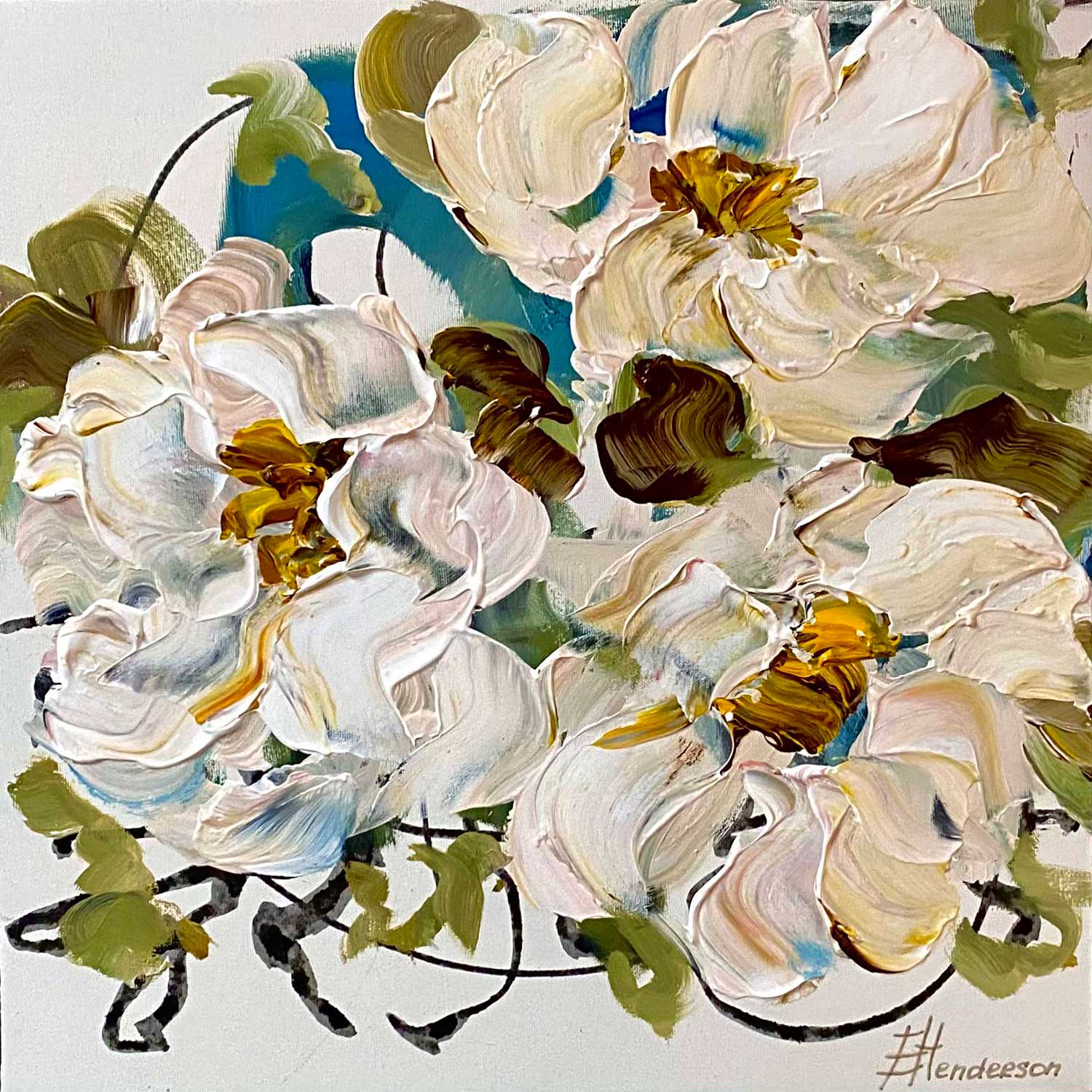 The Best and Most Beautiful Things Series #1 18" x 18" - Petroff Gallery -  - Elena Henderson - The Best and Most Beautiful Things Series #1, 18" x 18"