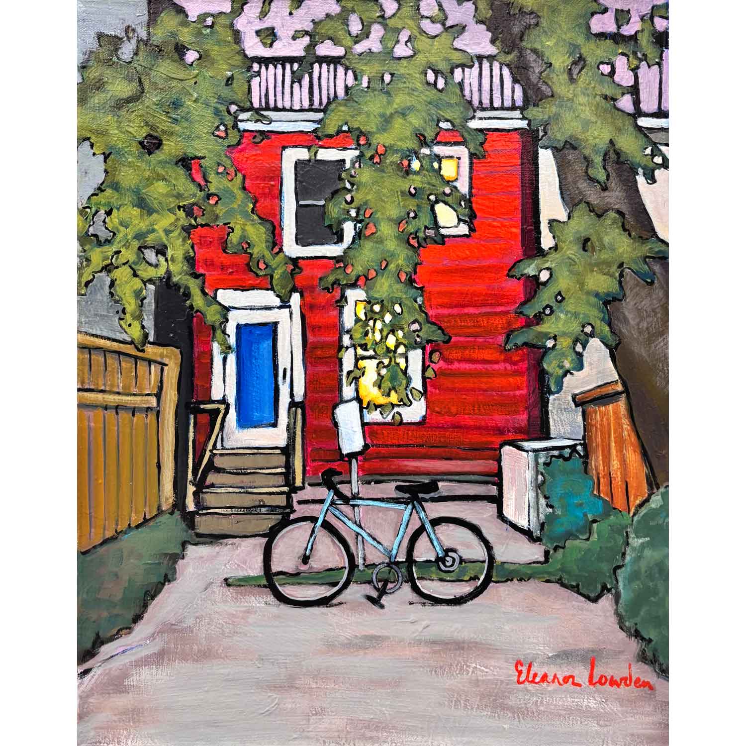 This is Right up your Back Alley 20" x 16" - Petroff Gallery - Painting
