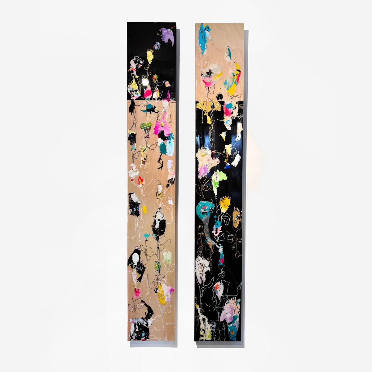 Skyward Dance 60" x 9" - Petroff Gallery - Painting