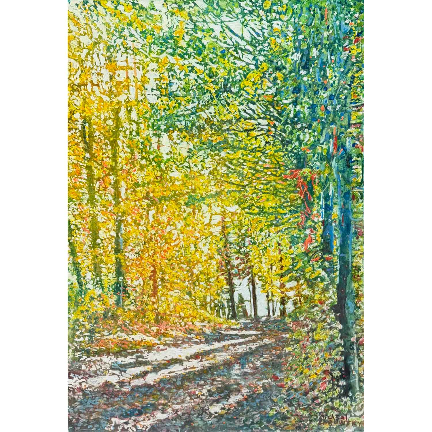 Trail Through Sunlight 32" x 22" - Petroff Gallery - Painting