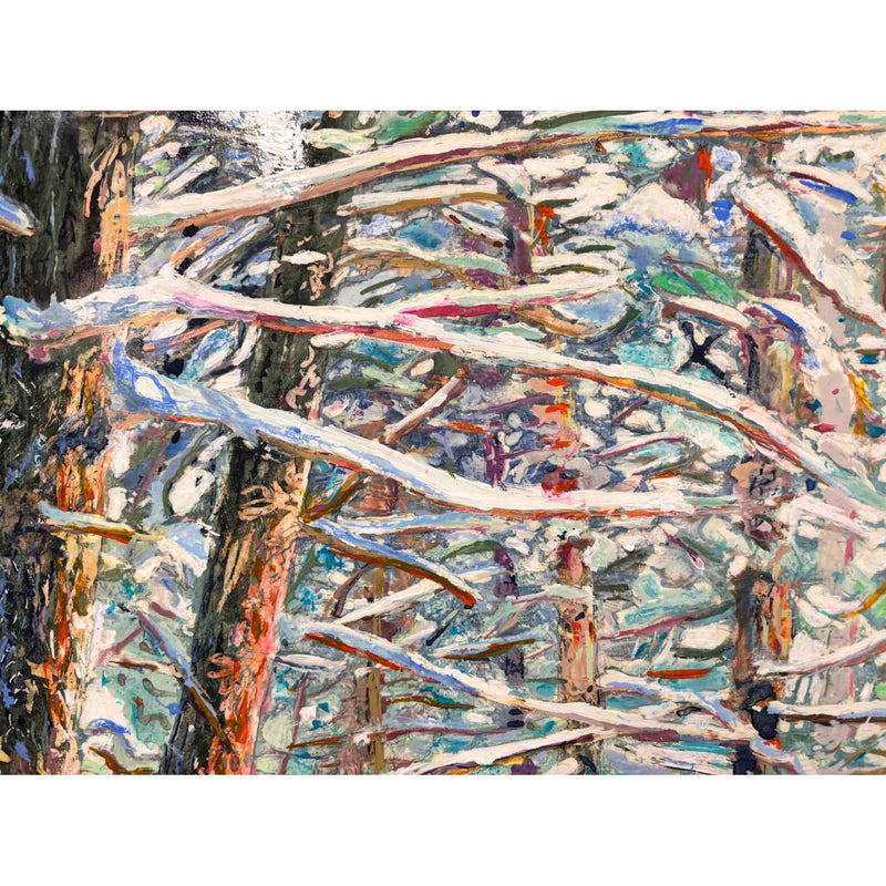 Trail Thru A Blue Sky Day 30" x 30" - Petroff Gallery - Painting