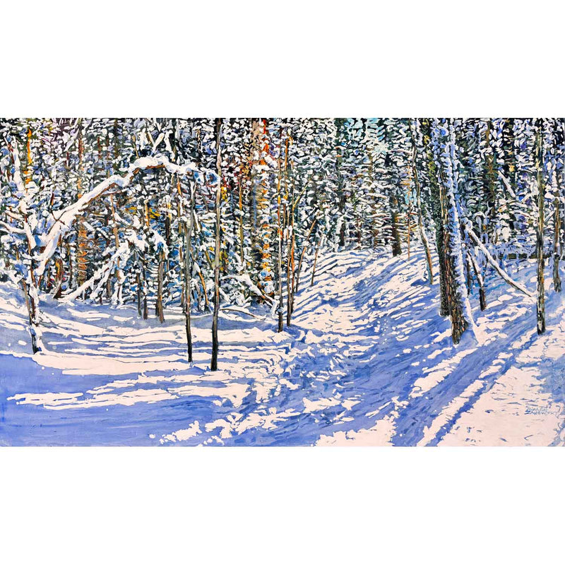 Trail Thru Sunlight 2 28" x 48" - Petroff Gallery - Painting