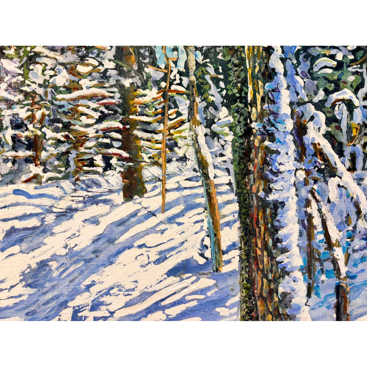 Trail Thru Sunlight 2 28" x 48" - Petroff Gallery - Painting
