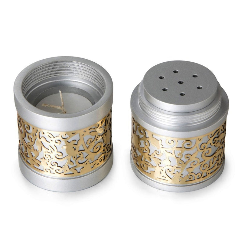 Travel Havdallah Set silver - Petroff Gallery -  - Yair Emanuel - Travel Havdallah Set Silver - Judaica