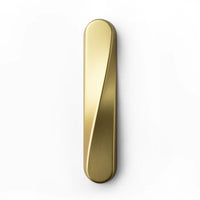 Twist Mezuzah Satin Gold - Petroff Gallery - Judaica
