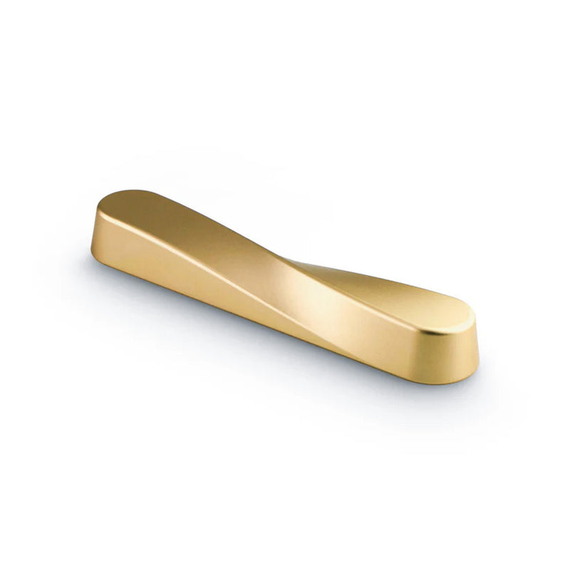 Twist Mezuzah Satin Gold - Petroff Gallery - Judaica