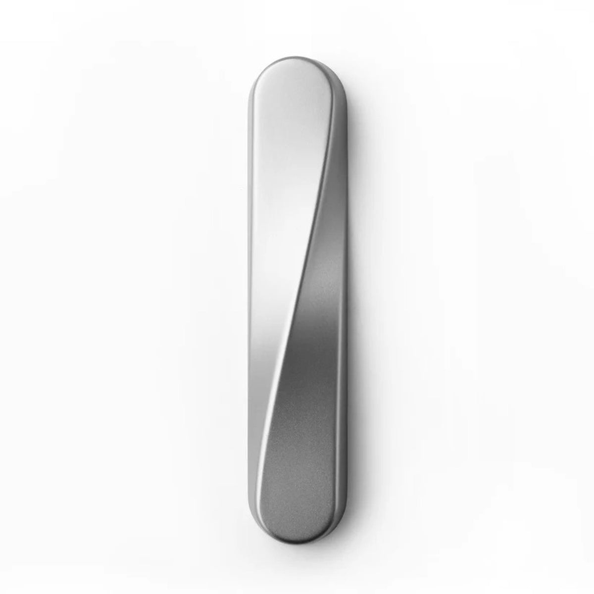 Twist Mezuzah Satin Silver - Petroff Gallery - Judaica