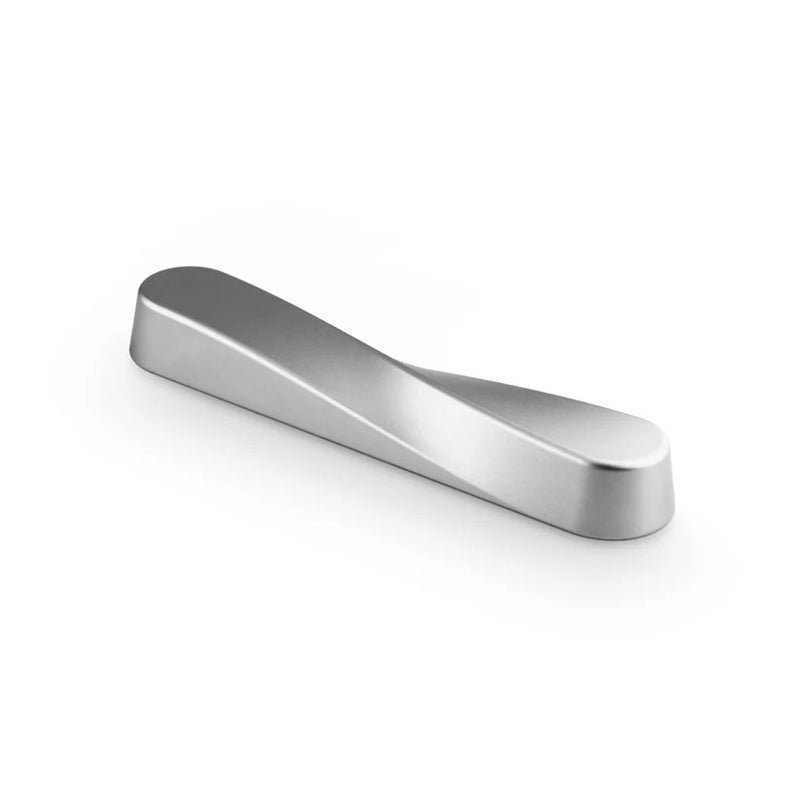 Twist Mezuzah Satin Silver - Petroff Gallery - Judaica