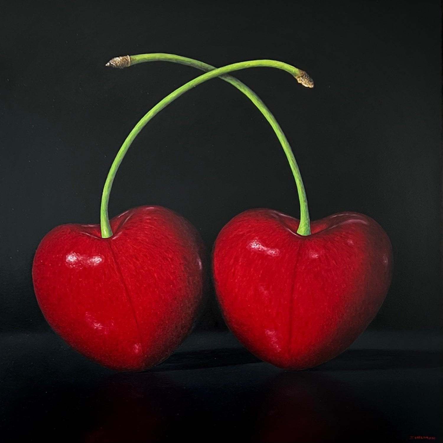 Two Hearts Beat As One 30" x 30" Petroff Gallery 