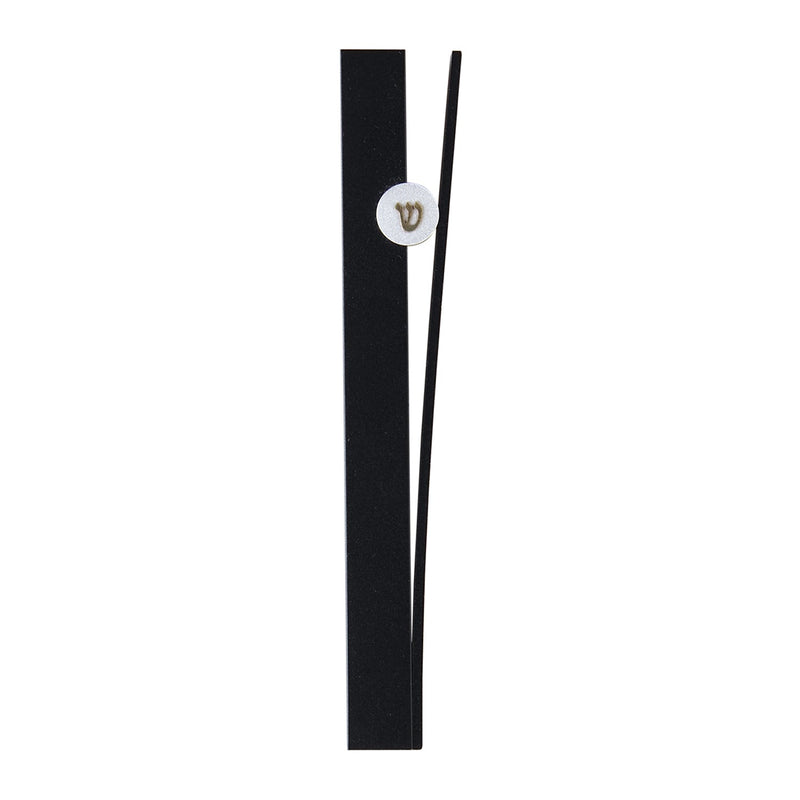 Small V Mezuzah Black - Petroff Gallery - Judaica