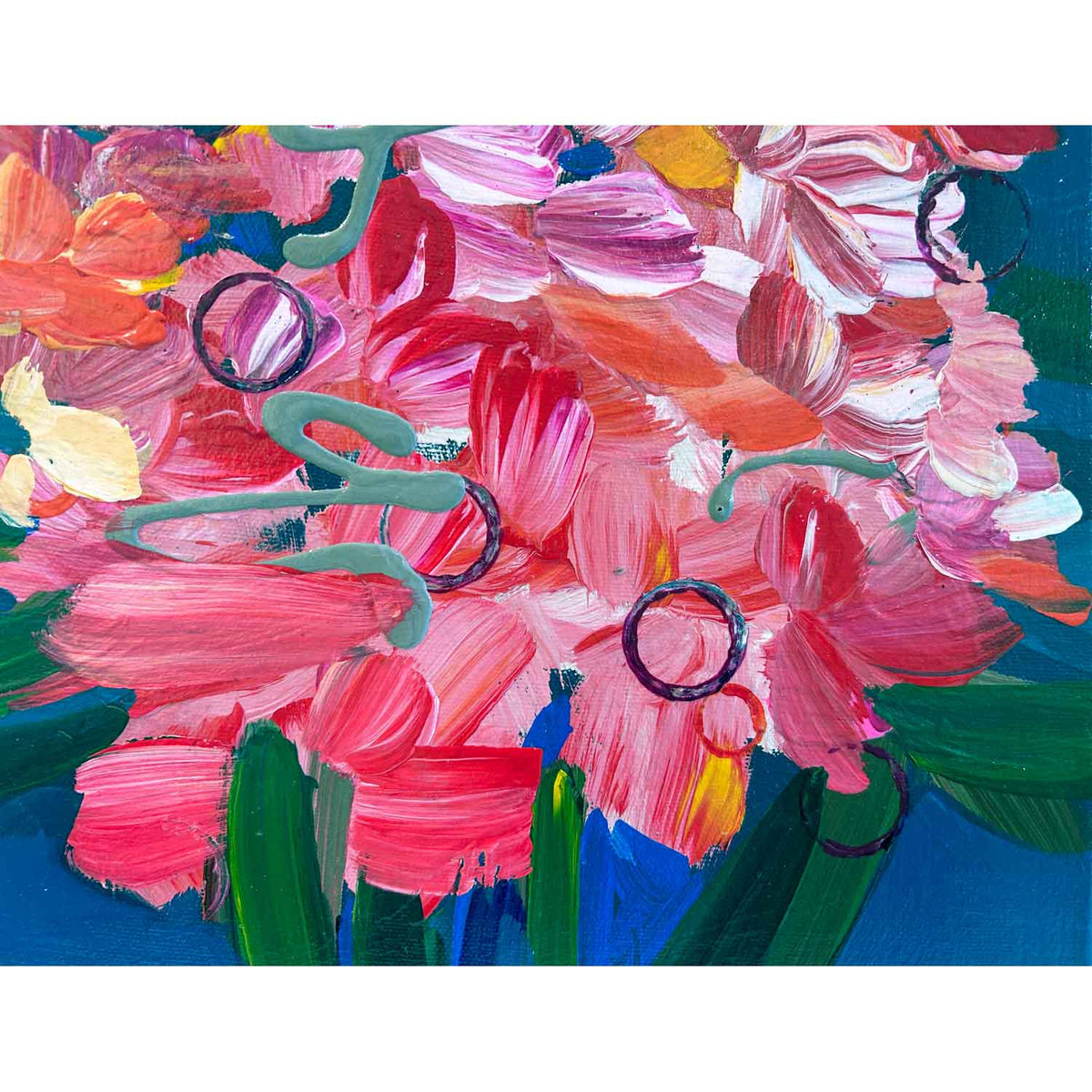 Vibrance 14" x 12" detail 1 - Petroff Gallery - Painting