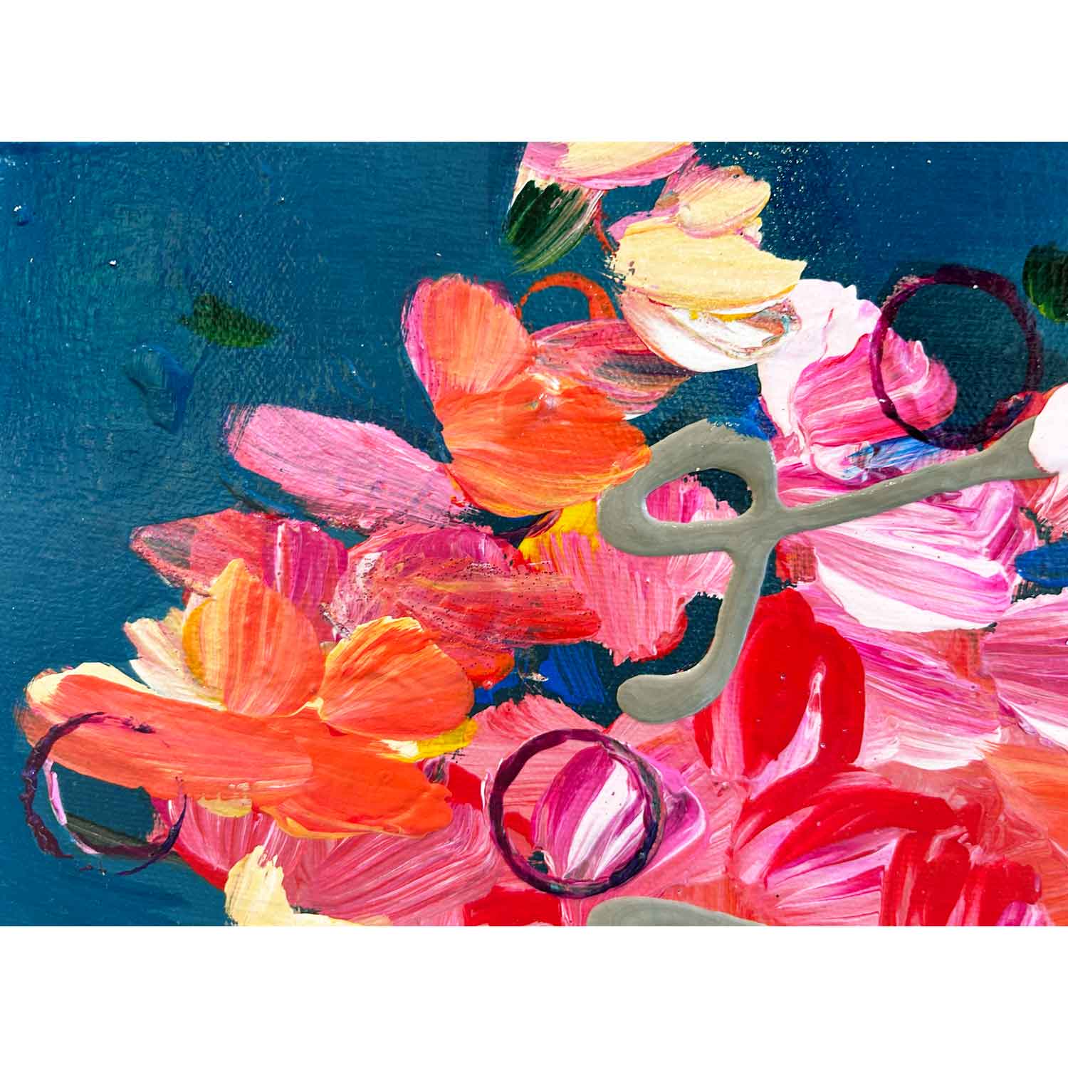 Vibrance 14" x 12" detail 2 - Petroff Gallery - Painting