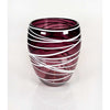 Red Amethyst Vase - Petroff Gallery - Glass Art