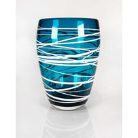 Teal Vase - Petroff Gallery - Glass Art