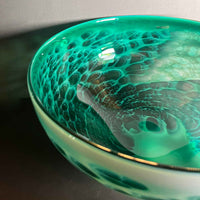 Forest Green Bowl - Petroff Gallery - Glass art