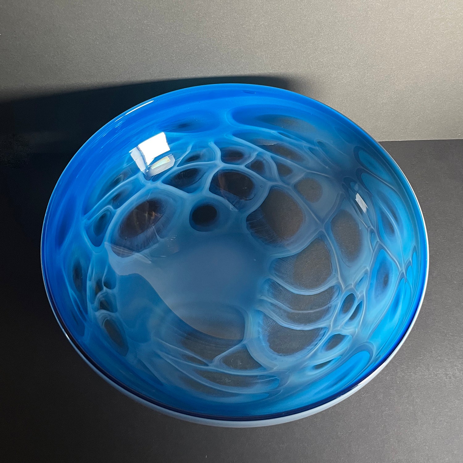 Aquamarine Bowl - Petroff Gallery - Glass art