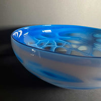 Aquamarine Bowl - Petroff Gallery - Glass art
