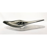Neutal Grey Manta - Petroff Gallery - Glass Art
