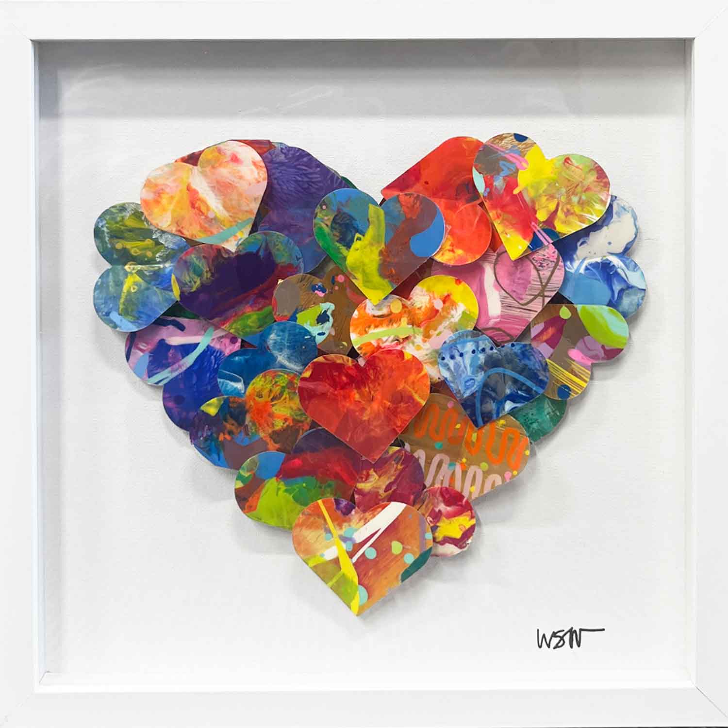 Overarchieving Heart Shows Up - Petroff Gallery - mixed media 