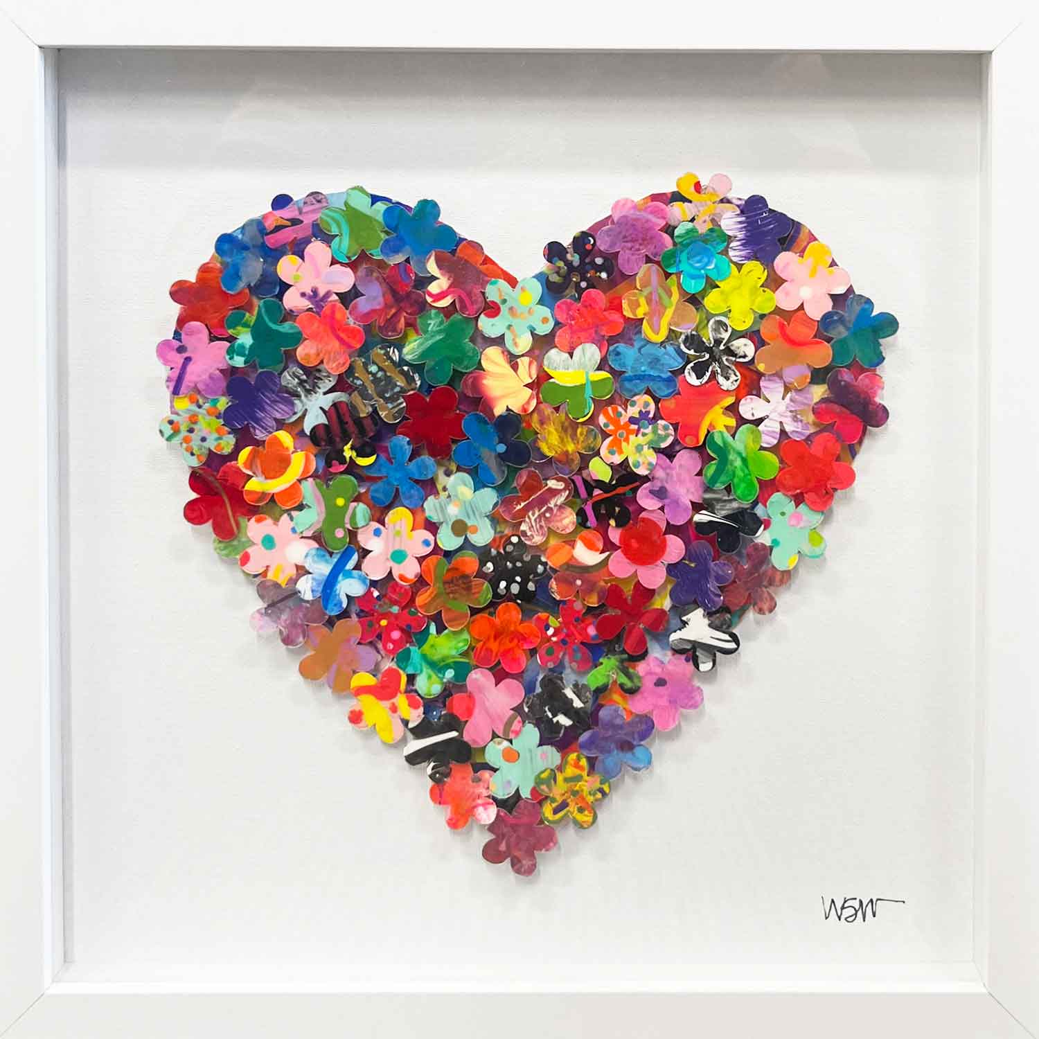 Flower Power 12" x 12" - Petroff Gallery - Mixed media