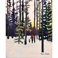 Walking Forest 20" x 12" - Petroff Gallery - Painting