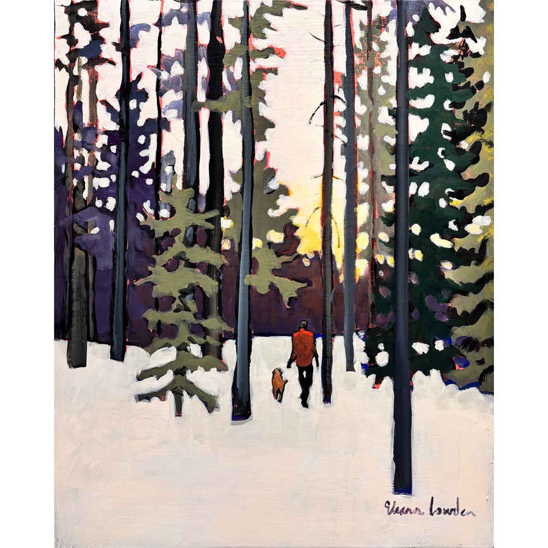 Walking Forest 20" x 12" - Petroff Gallery - Painting