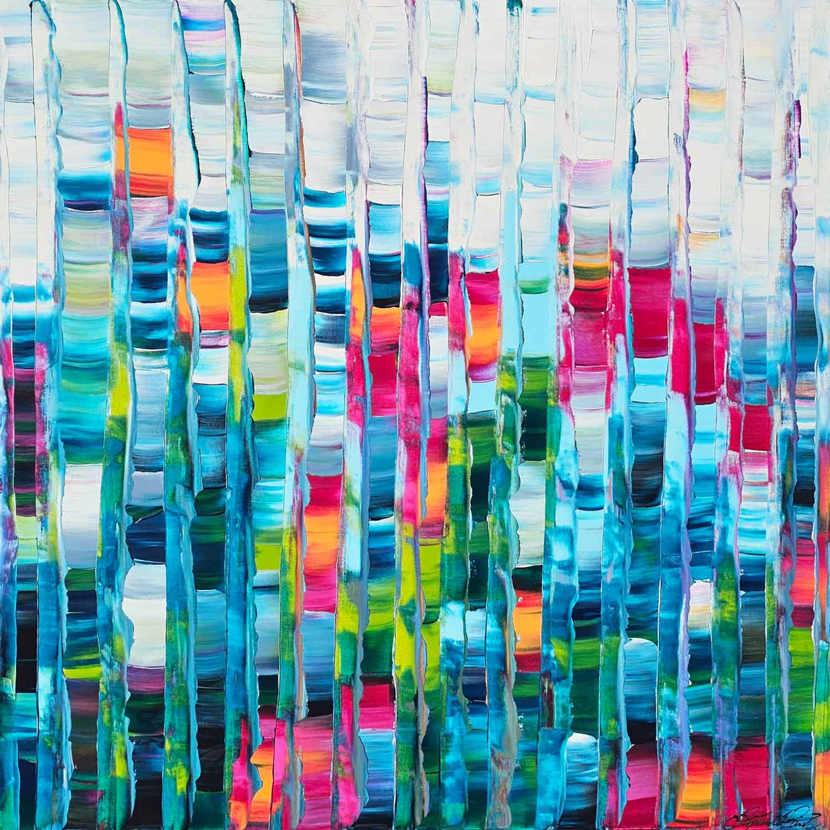 Walking In The Autumnal Forest 40" x 40"