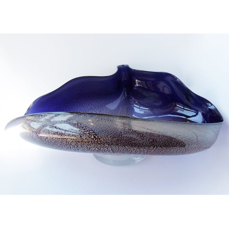 Wave Bowl 20" Purple - Petroff Gallery - Glass Art
