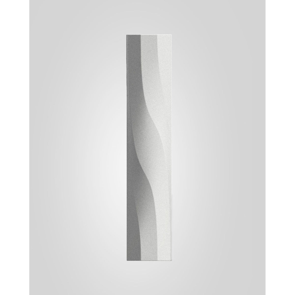 Wave Mezuzah Matte White - Petroff Gallery - Judaica