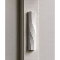 Wave Mezuzah Matte White - Petroff Gallery - Judaica