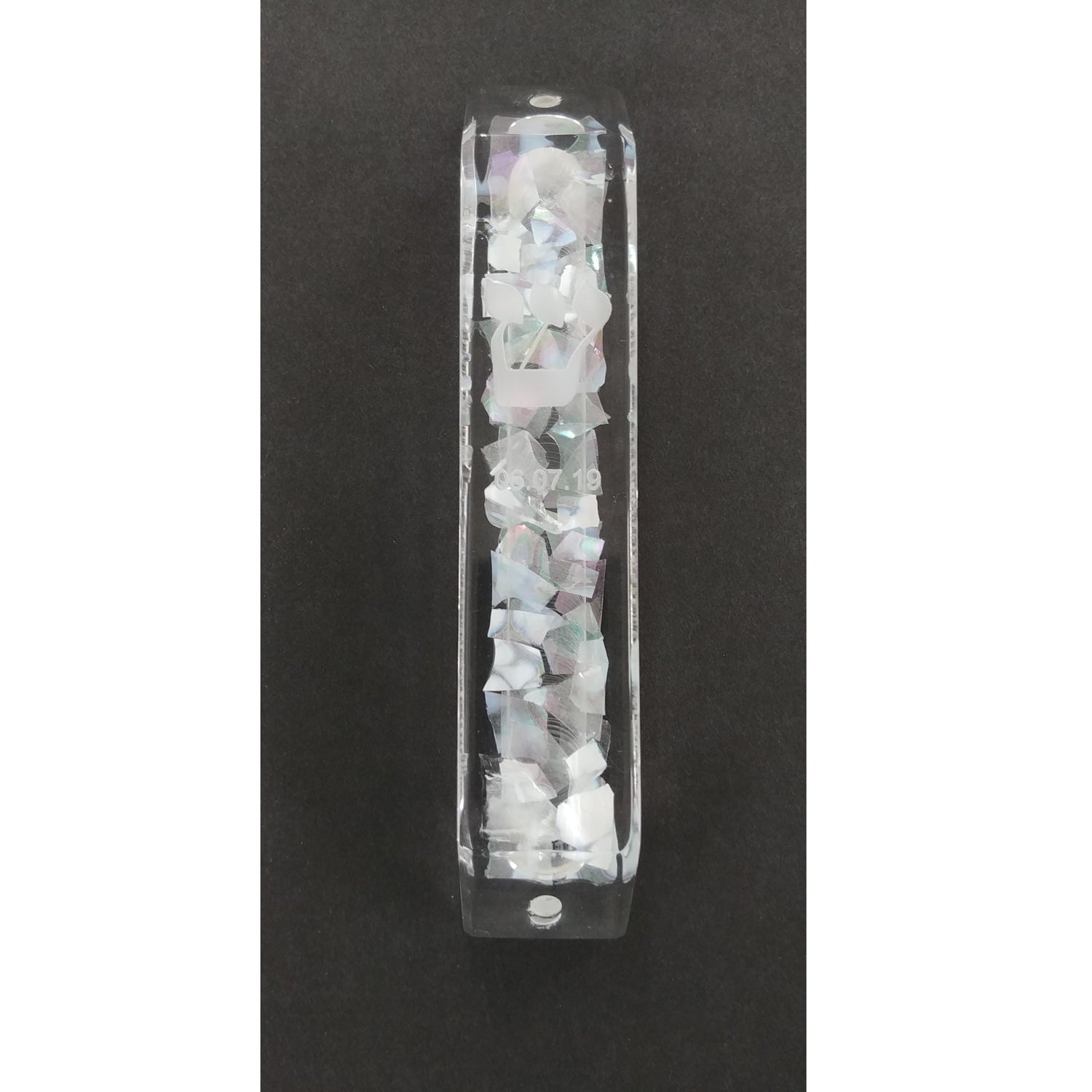 Wedding Glass Mezuzah - Petroff Gallery