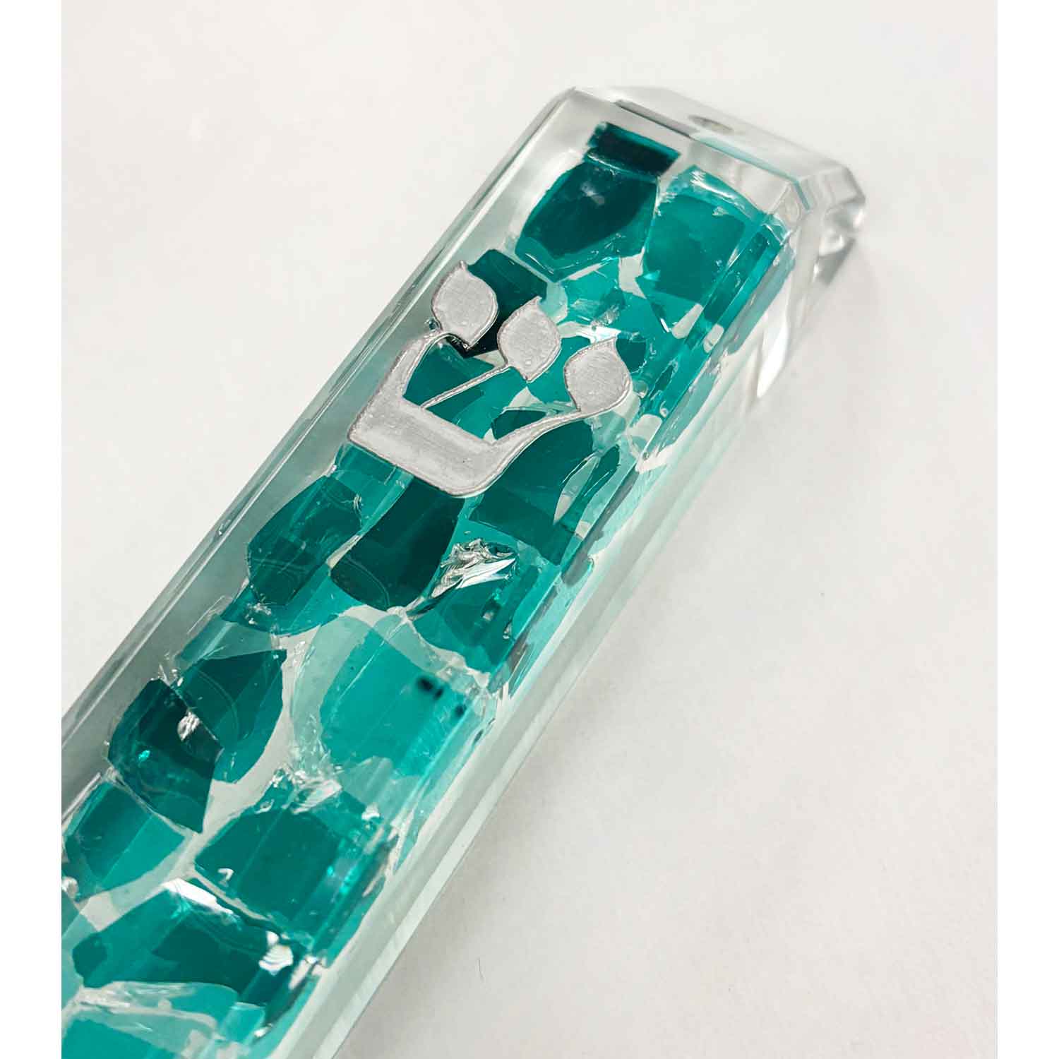 Wedding Glass Mezuzah - Petroff Gallery