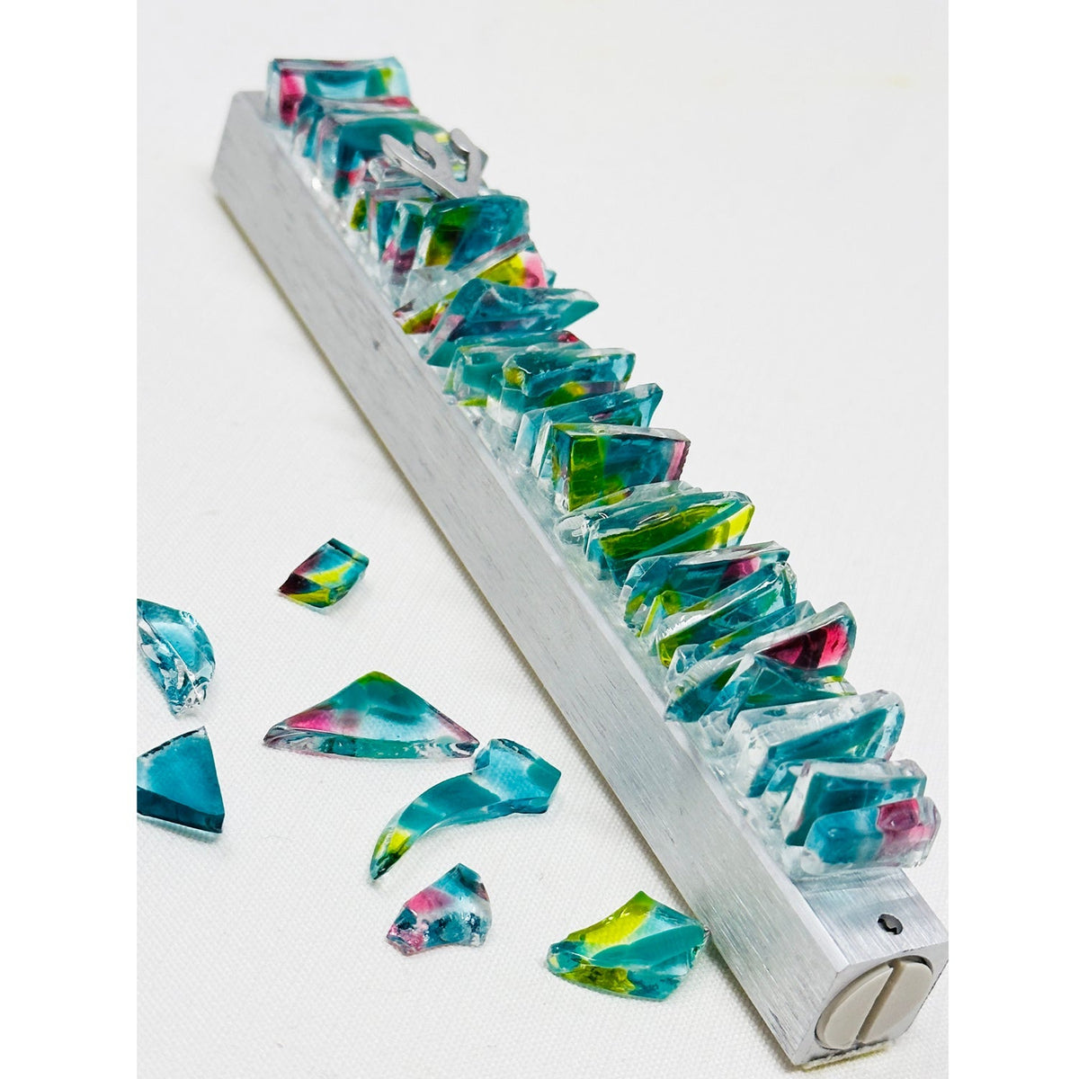 Wedding Glass Mezuzah - Petroff Gallery