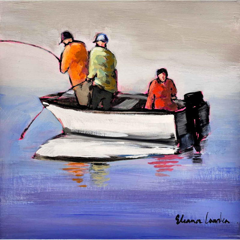 Weekend Fish 12" x 12" - Petroff Gallery - Painting