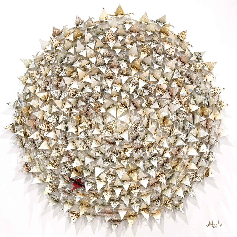 Wheel of Life 24" x 24" - Petroff Gallery - Mixed Media Art