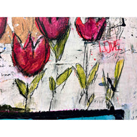 When Love Blooms 24" x 24" - Petroff Gallery - Painting