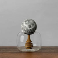 Glass and Marble Honey Pot - Petroff Gallery - Honey Jars