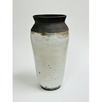 White Raku Medium Vase Petroff Gallery 